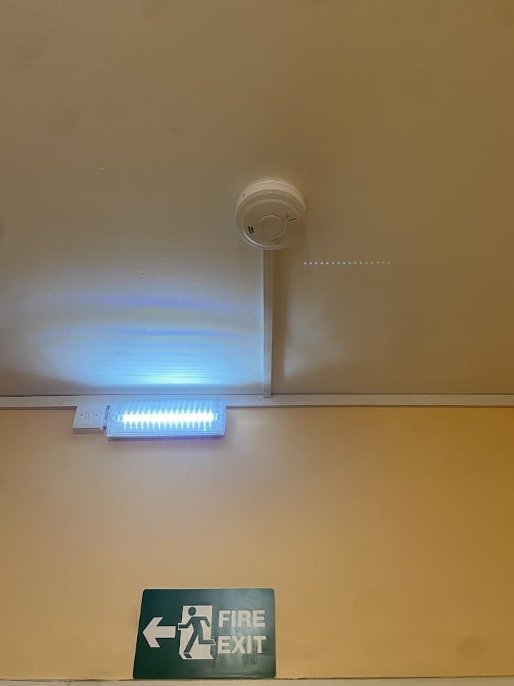 Emergency light and fire-exit sign installed and tested